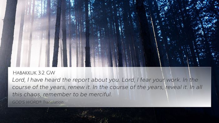 Habakkuk 3:2 GW Bible Verse Image