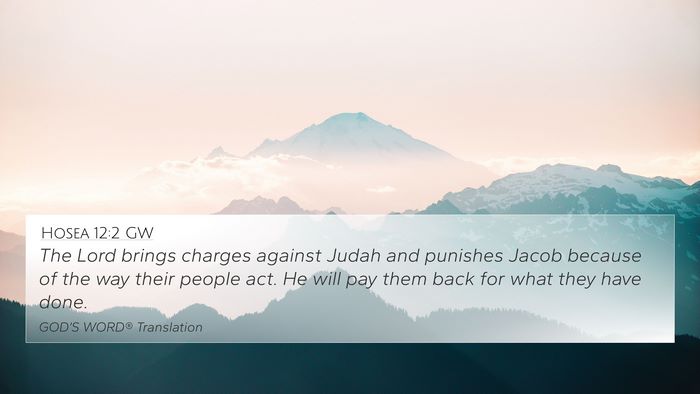 Hosea 12:2 GW Bible Verse Image