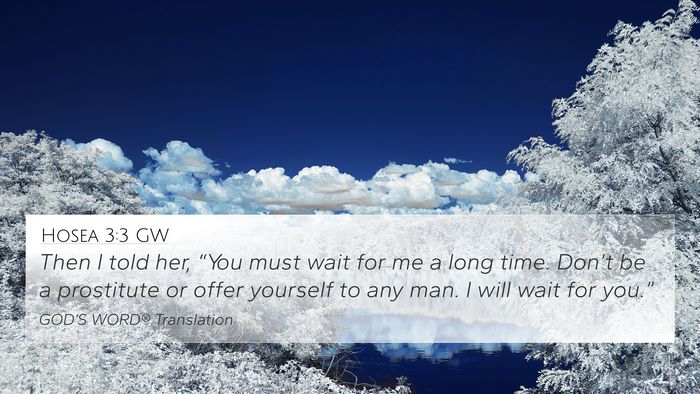 Hosea 3:3 GW Bible Verse Image