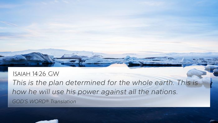 Isaiah 14:26 GW Bible Verse Image