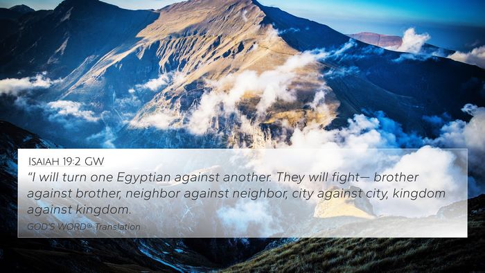Isaiah 19:2 GW Bible Verse Image