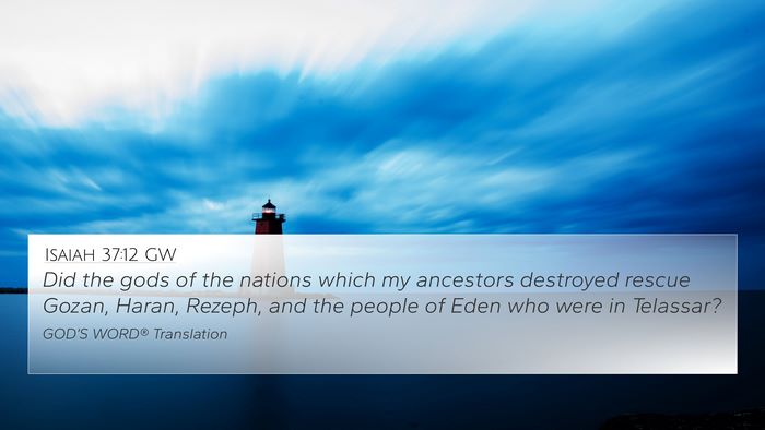 Isaiah 37:12 GW Bible Verse Image