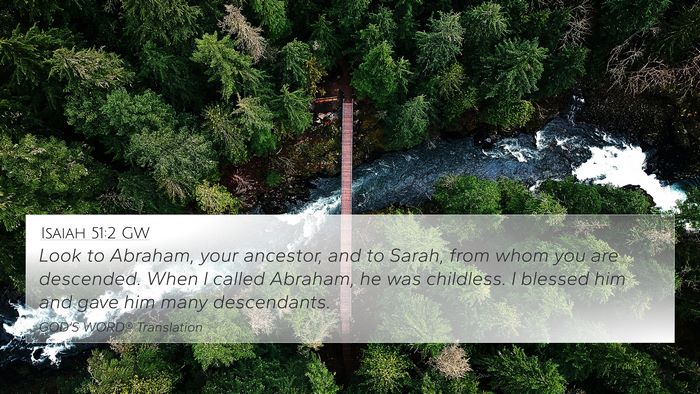 Isaiah 51:2 GW Bible Verse Image