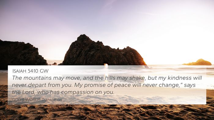 Isaiah 54:10 GW Bible Verse Image