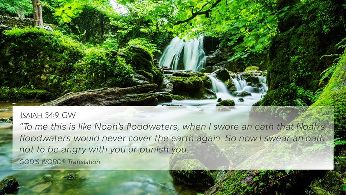 Isaiah 54:9 GW Bible Verse Image
