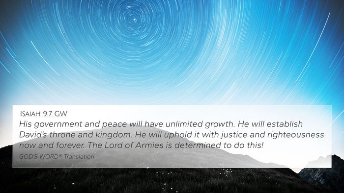 Isaiah 9:7 GW Bible Verse Image