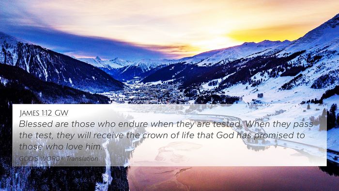 James 1:12 GW Bible Verse Image