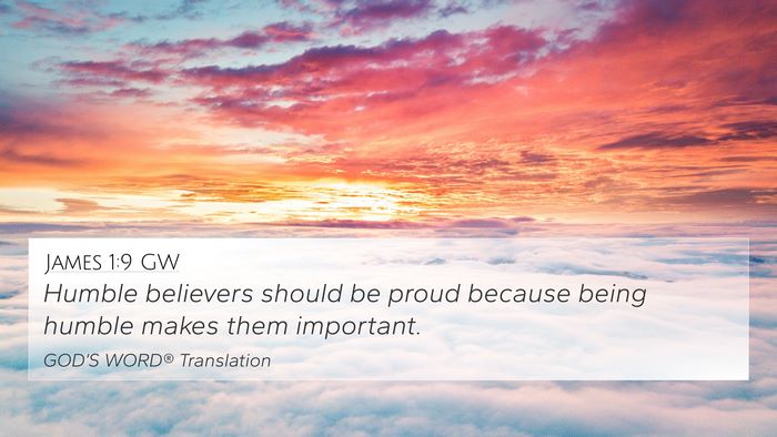 James 1:9 GW Bible Verse Image