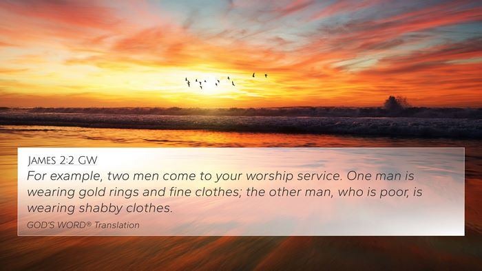 James 2:2 GW Bible Verse Image