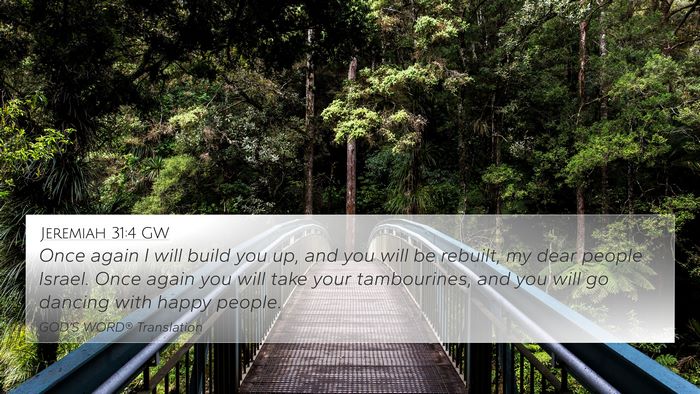 Jeremiah 31:4 GW Bible Verse Image