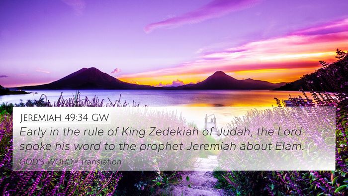 Jeremiah 49:34 GW Bible Verse Image