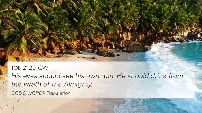 Job 21:20 GW Bible Verse Image