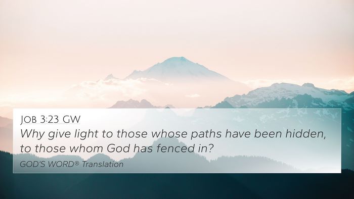 Job 3:23 GW Bible Verse Image