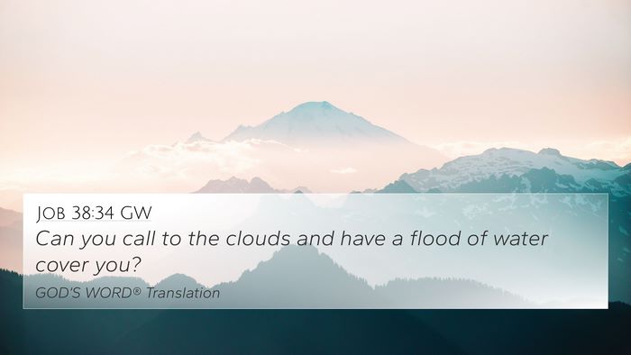 Job 38:34 GW Bible Verse Image