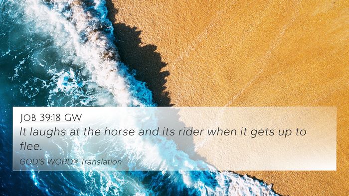 Job 39:18 GW Bible Verse Image
