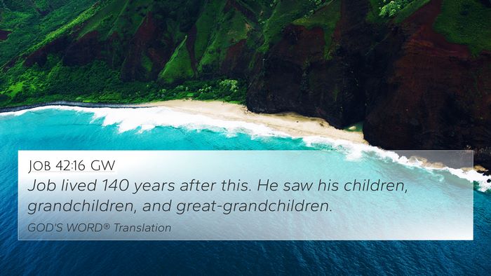 Job 42:16 GW Bible Verse Image