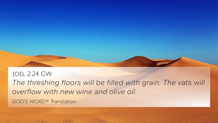 Joel 2:24 GW Bible Verse Image