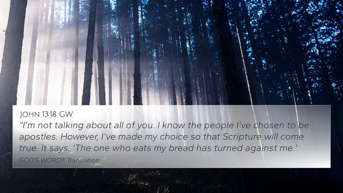 John 13:18 GW Bible Verse Image