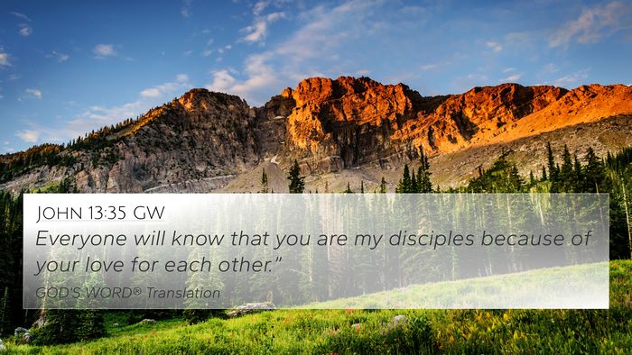 John 13:35 GW Bible Verse Image