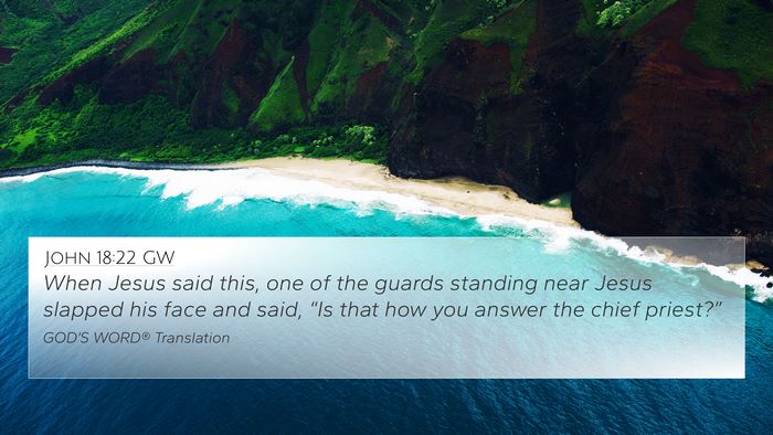 John 18:22 GW Bible Verse Image