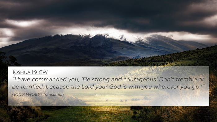 Joshua 1:9 GW Bible Verse Image