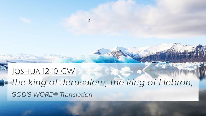 Joshua 12:10 GW Bible Verse Image