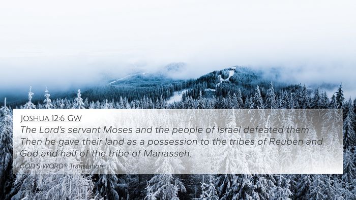 Joshua 12:6 GW Bible Verse Image