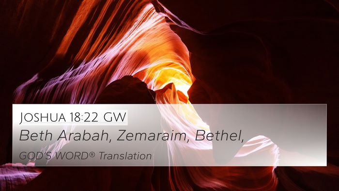 Joshua 18:22 GW Bible Verse Image