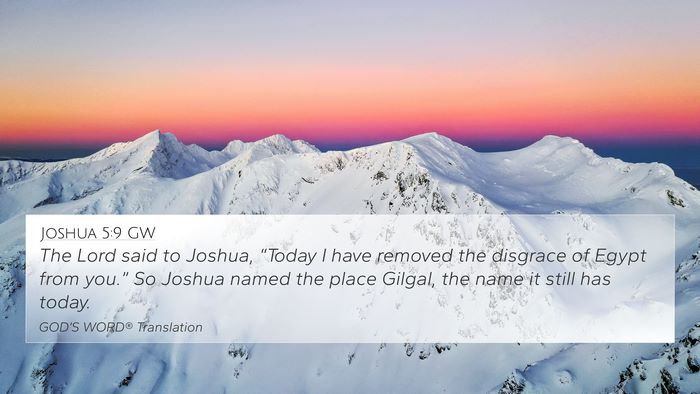 Joshua 5:9 GW Bible Verse Image
