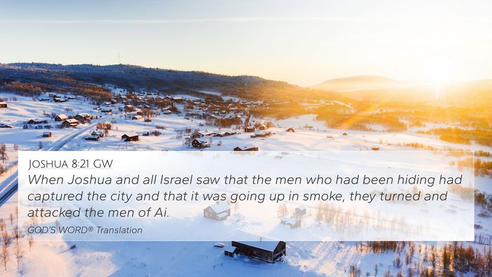 Joshua 8:21 GW Bible Verse Image