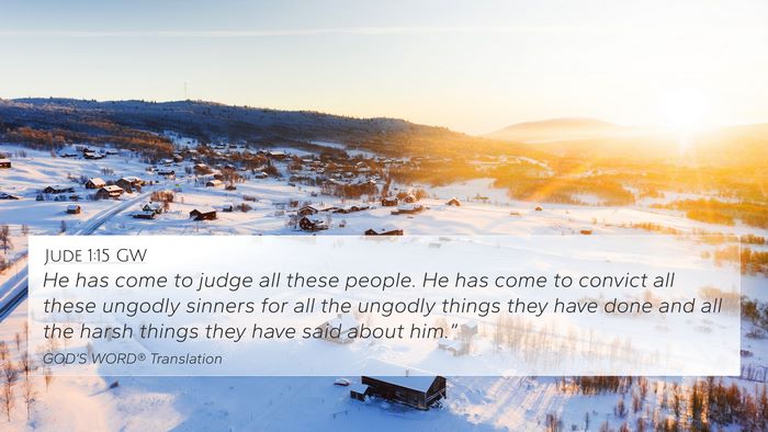 Jude 1:15 GW Bible Verse Image