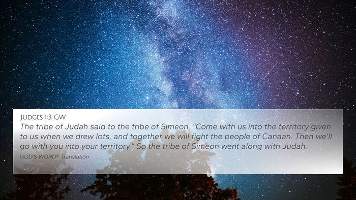 Judges 1:3 GW Bible Verse Image