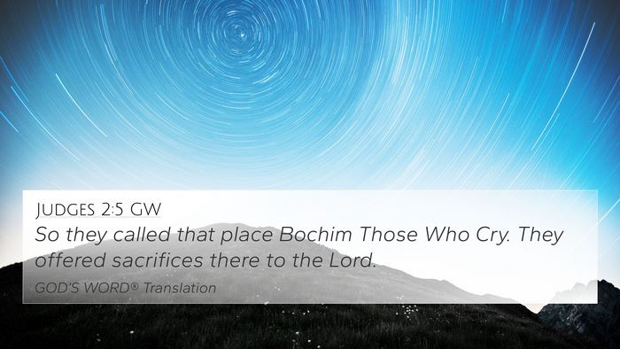 Judges 2:5 GW Bible Verse Image