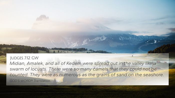 Judges 7:12 GW Bible Verse Image