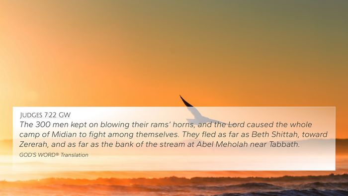 Judges 7:22 GW Bible Verse Image
