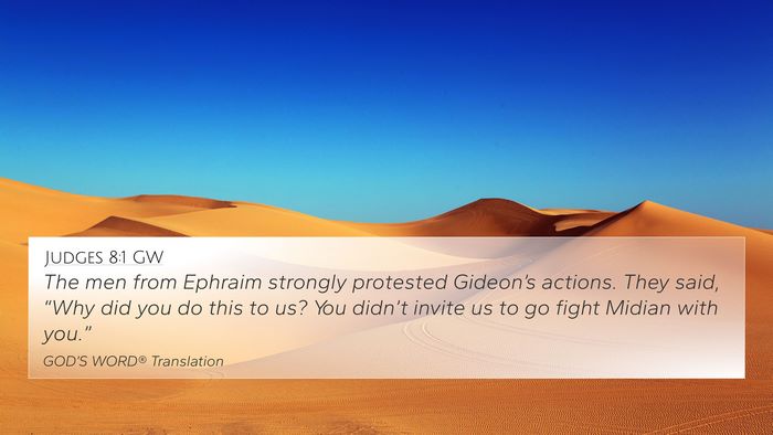 Judges 8:1 GW Bible Verse Image
