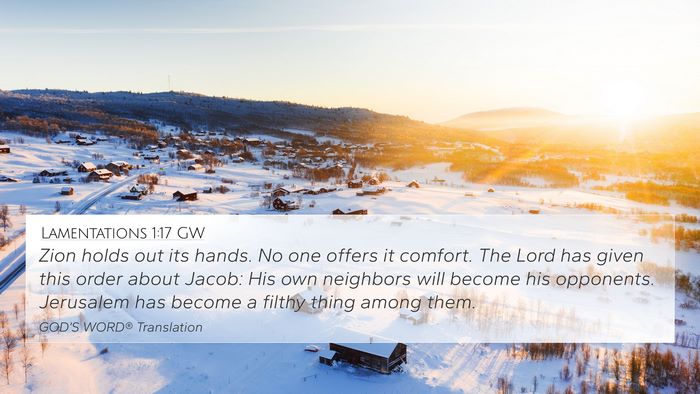 Lamentations 1:17 GW Bible Verse Image
