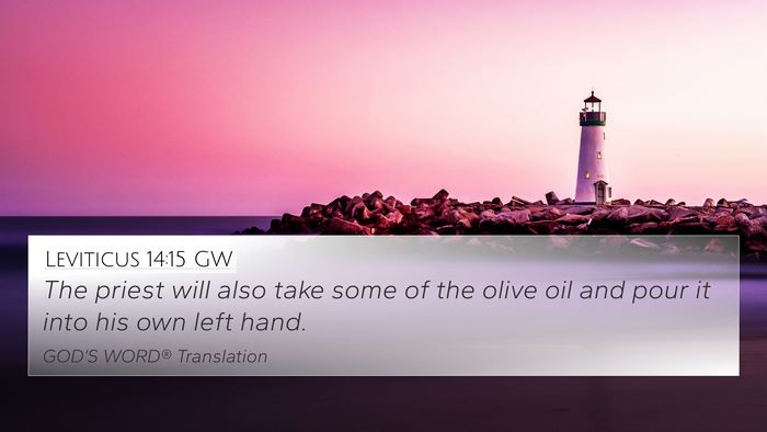 Leviticus 14:15 GW Bible Verse Image