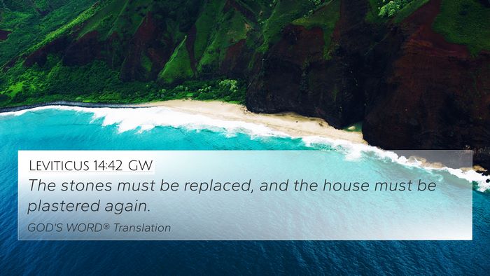 Leviticus 14:42 GW 4K Wallpaper - The stones must be replaced, and the house must - 4K Wallpaper Bible Verse