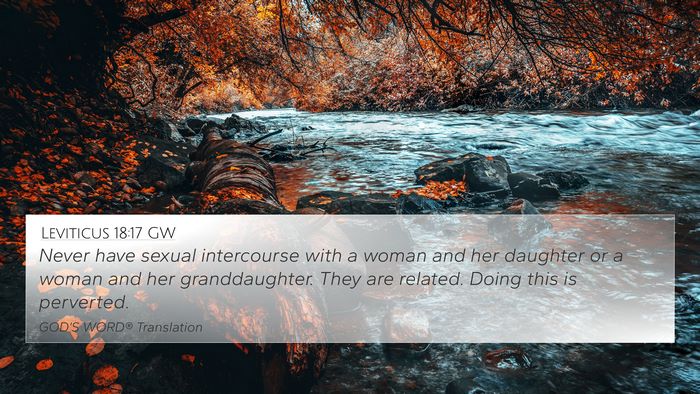 Leviticus 18:17 GW Bible Verse Image