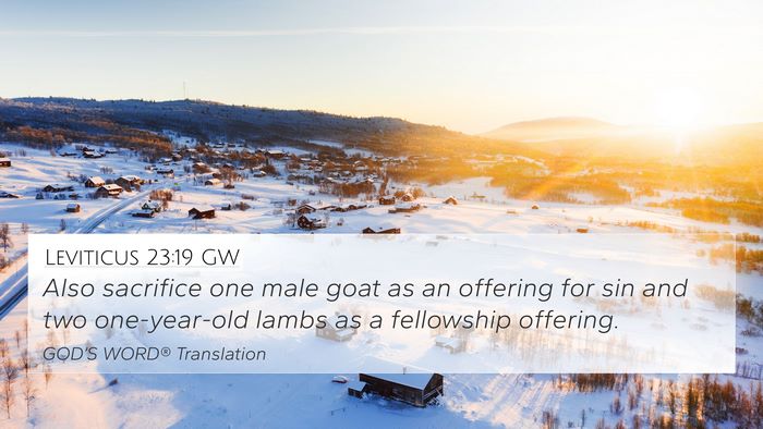 Leviticus 23:19 GW 4K Wallpaper - Also sacrifice one male goat as an offering for - 4K Wallpaper Bible Verse