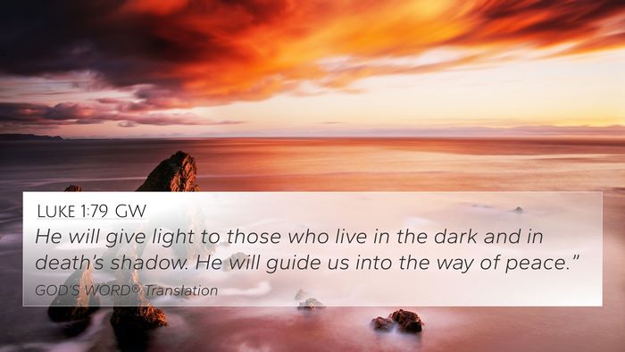 Luke 1:79 GW 4K Wallpaper - He will give light to those who live in the dark - 4K Wallpaper Bible Verse