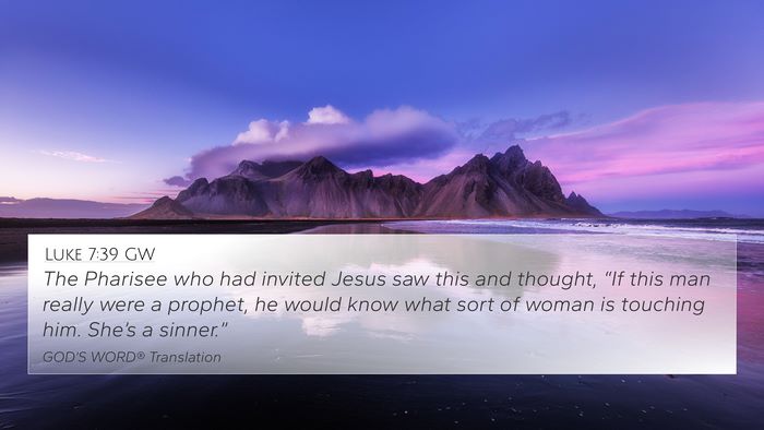 Luke 7:39 GW Bible Verse Image
