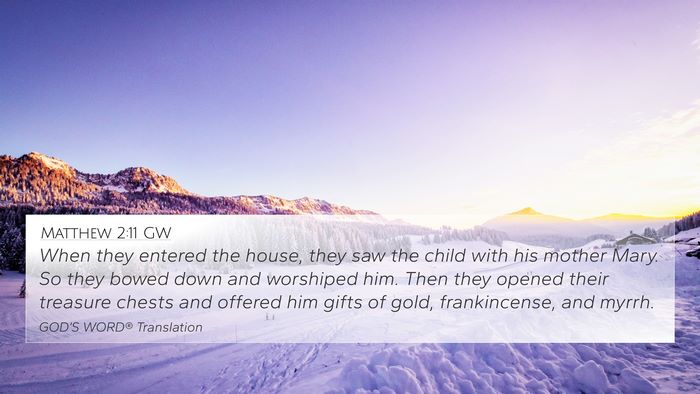 Matthew 2:11 GW 4K Wallpaper - When they entered the house, they saw the child - 4K Wallpaper Bible Verse
