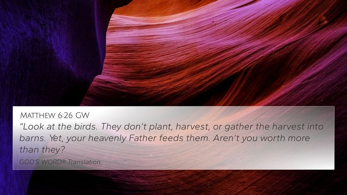 Matthew 6:26 GW Bible Verse Image