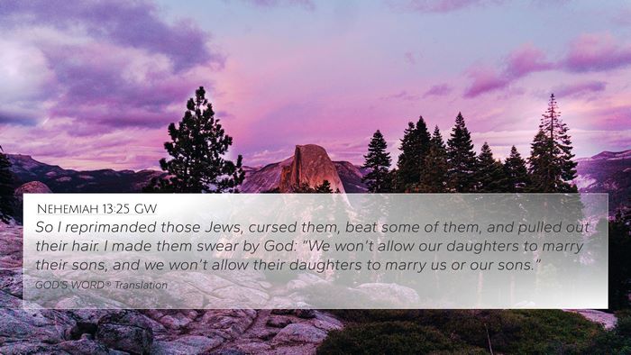 Nehemiah 13:25 GW Bible Verse Image