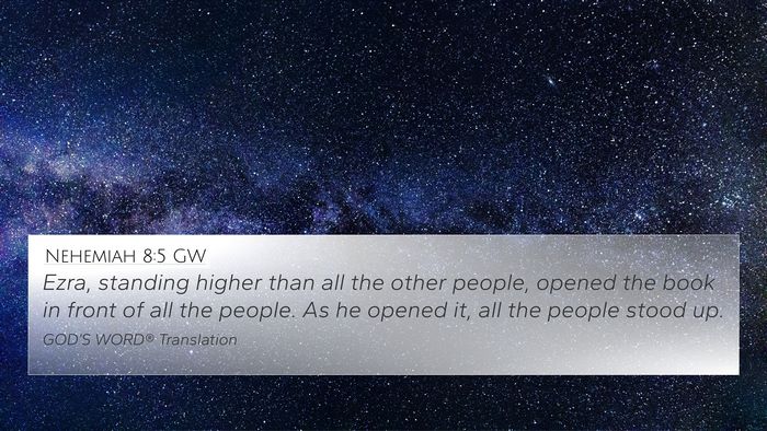 Nehemiah 8:5 GW Bible Verse Image