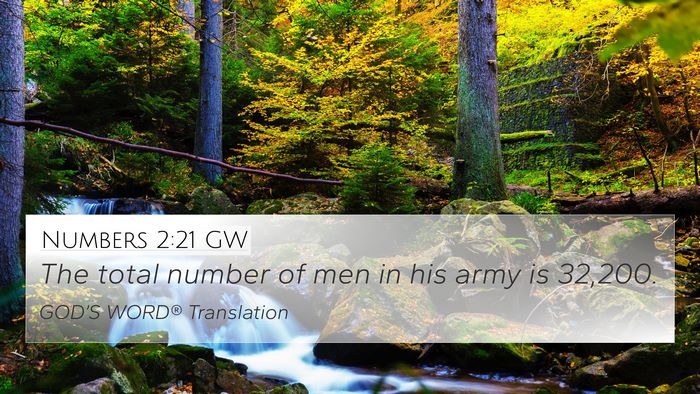 Numbers 2:21 GW Bible Verse Image