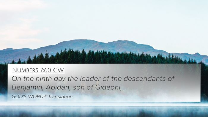 Numbers 7:60 GW 4K Wallpaper - On the ninth day the leader of the descendants of - 4K Wallpaper Bible Verse