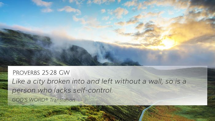 Proverbs 25:28 GW Bible Verse Image